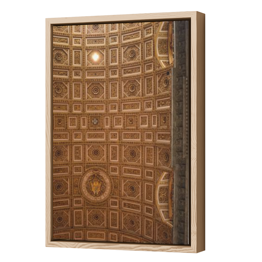 Thumbnail for Canvas - Wood Grain Floating Frame