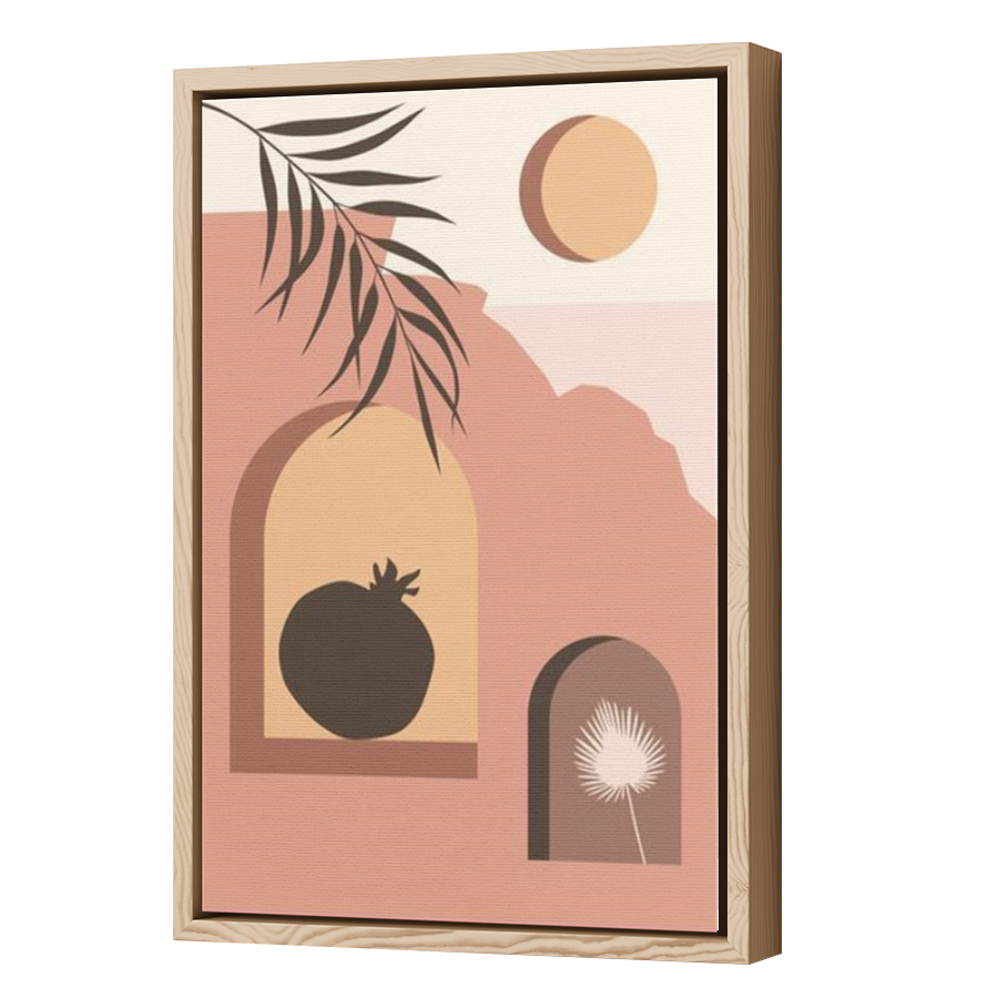 Thumbnail for Canvas - Wood Grain Floating Frame