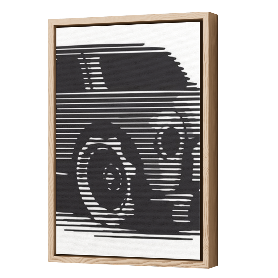 Thumbnail for Canvas - Wood Grain Floating Frame