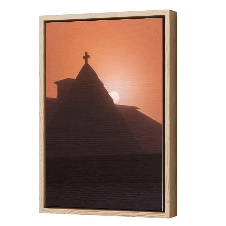 Thumbnail for Canvas - Wood Grain Floating Frame