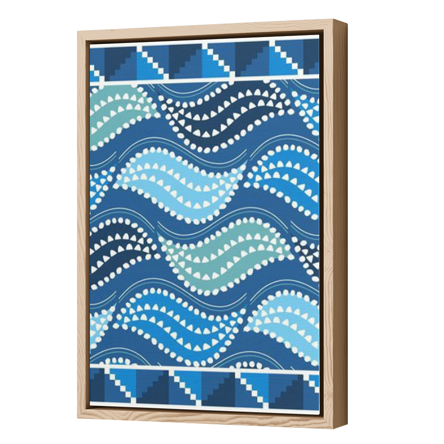 Thumbnail for Canvas - Wood Grain Floating Frame