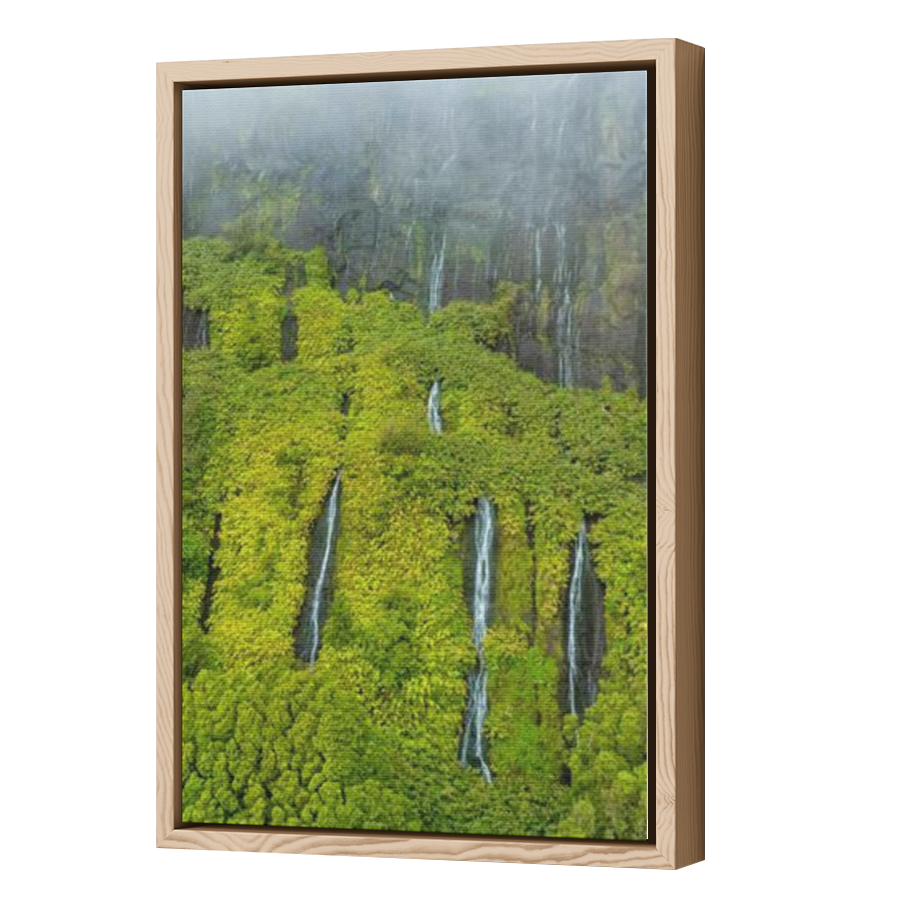 Thumbnail for Canvas - Wood Grain Floating Frame