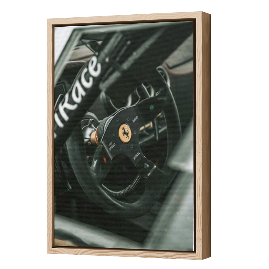 Thumbnail for Canvas - Wood Grain Floating Frame