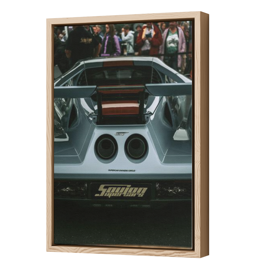 Thumbnail for Canvas - Wood Grain Floating Frame