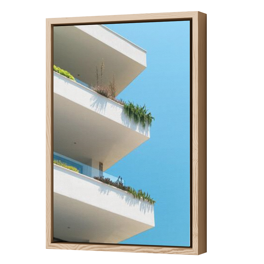Thumbnail for Canvas - Wood Grain Floating Frame
