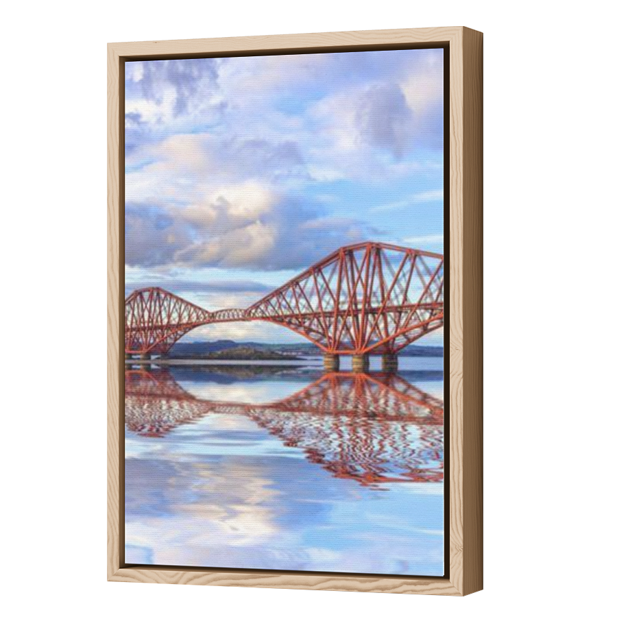 Thumbnail for Canvas - Wood Grain Floating Frame