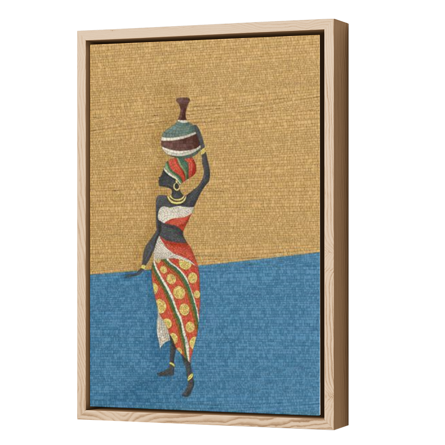 Thumbnail for Canvas - Wood Grain Floating Frame
