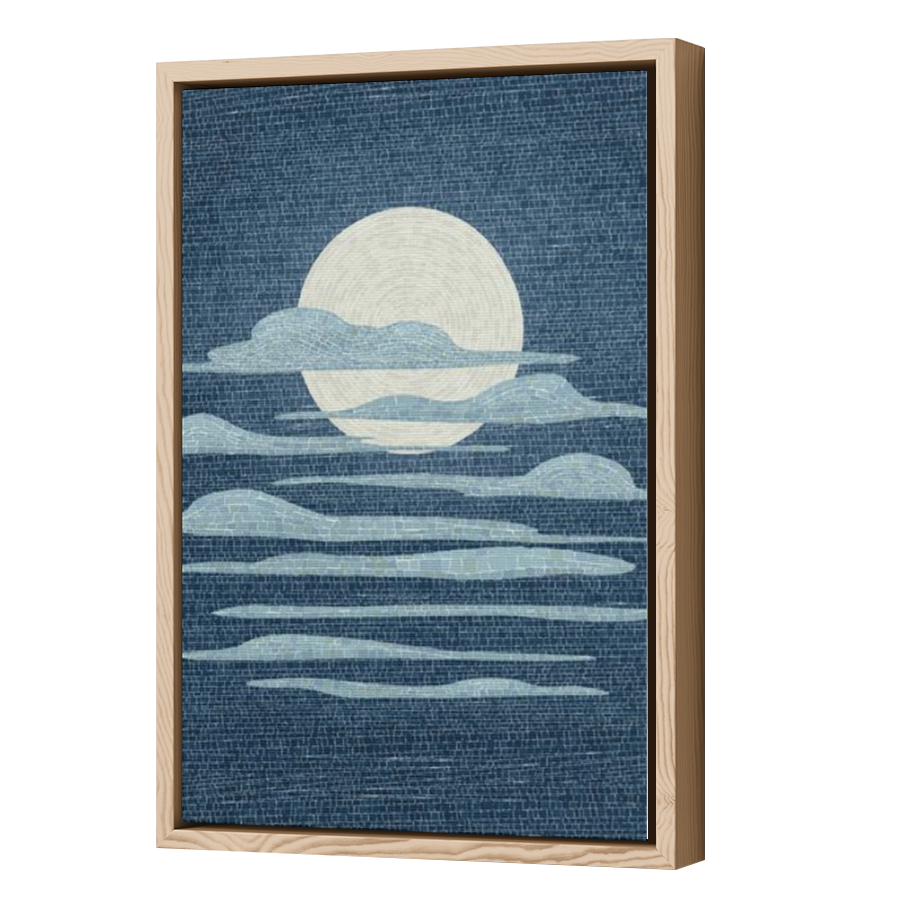 Thumbnail for Canvas - Wood Grain Floating Frame