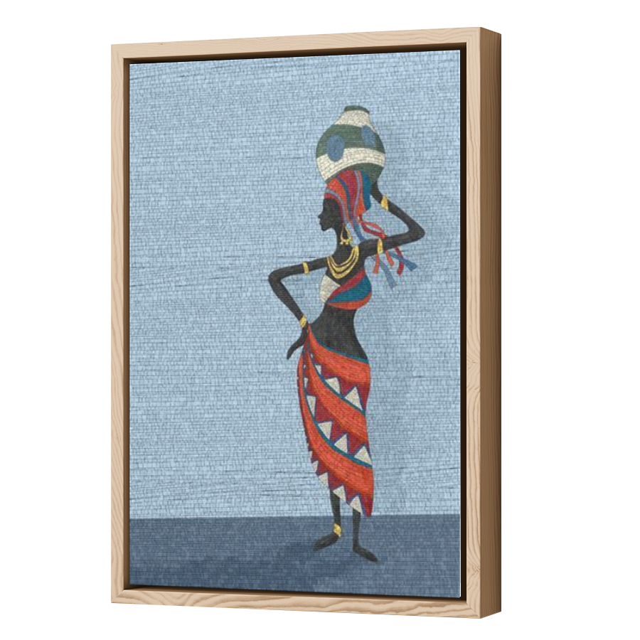 Thumbnail for Canvas - Wood Grain Floating Frame