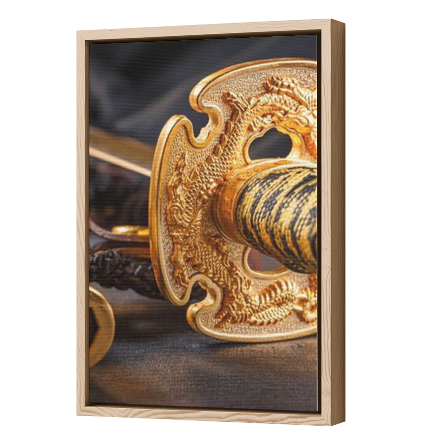 Thumbnail for Canvas - Wood Grain Floating Frame