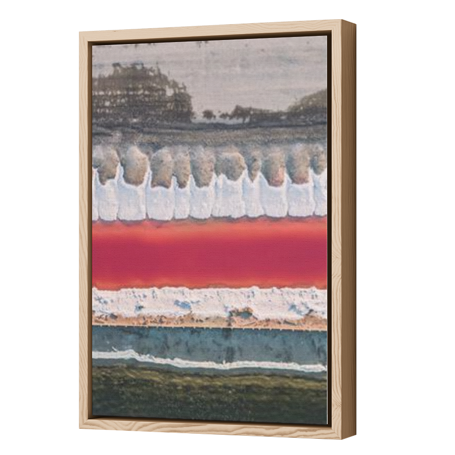 Thumbnail for Canvas - Wood Grain Floating Frame