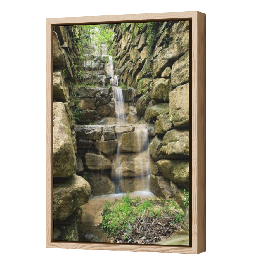 Thumbnail for Canvas - Wood Grain Floating Frame