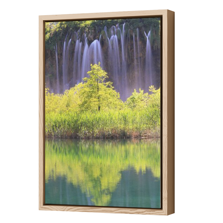 Thumbnail for Canvas - Wood Grain Floating Frame