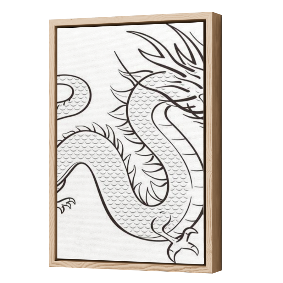 Thumbnail for Canvas - Wood Grain Floating Frame