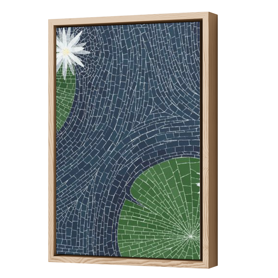Thumbnail for Canvas - Wood Grain Floating Frame