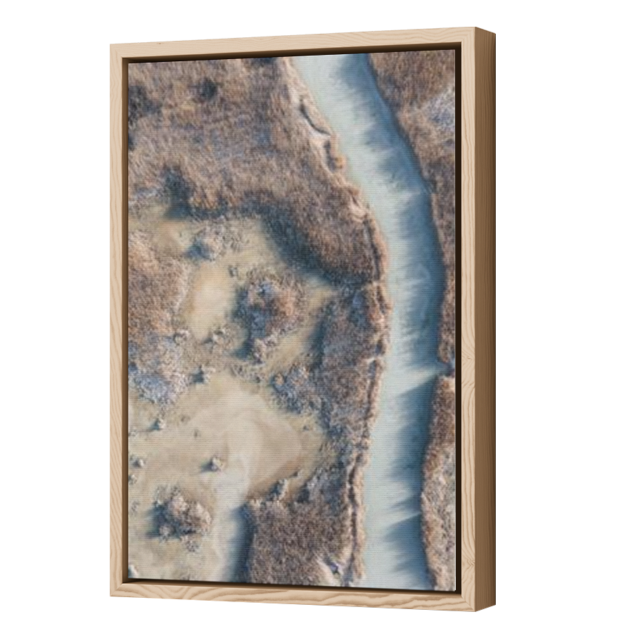 Thumbnail for Canvas - Wood Grain Floating Frame