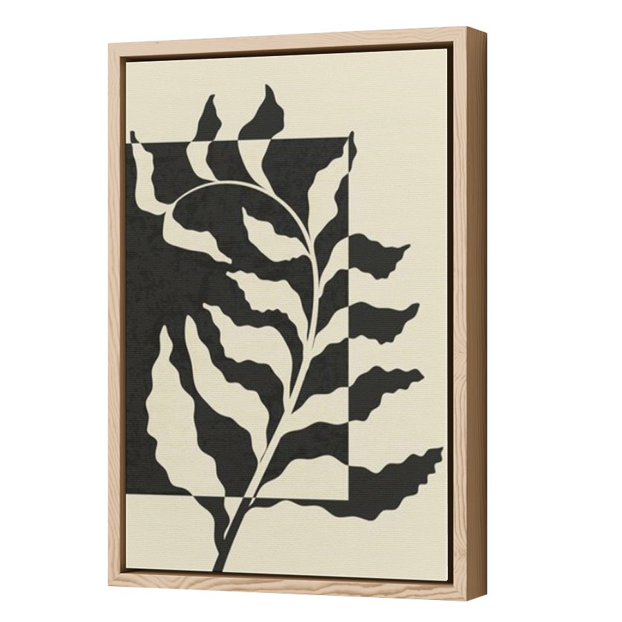 Thumbnail for Canvas - Wood Grain Floating Frame