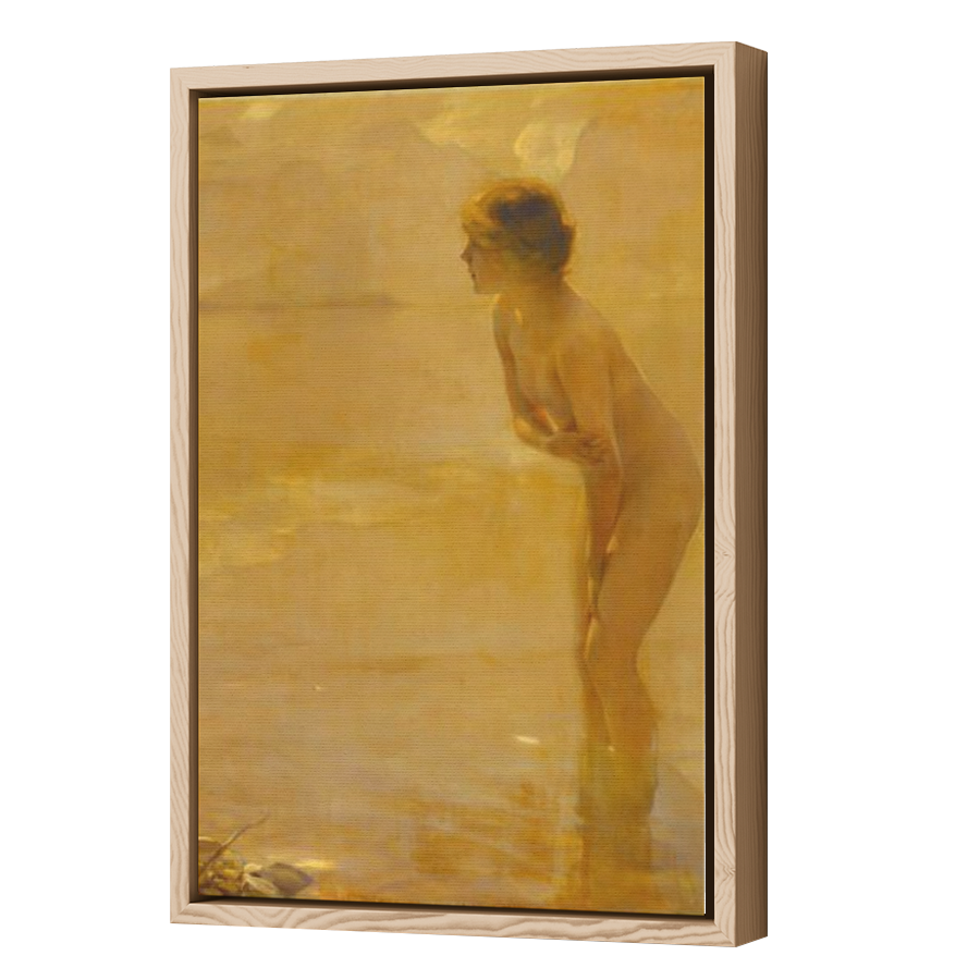 Thumbnail for Canvas - Wood Grain Floating Frame