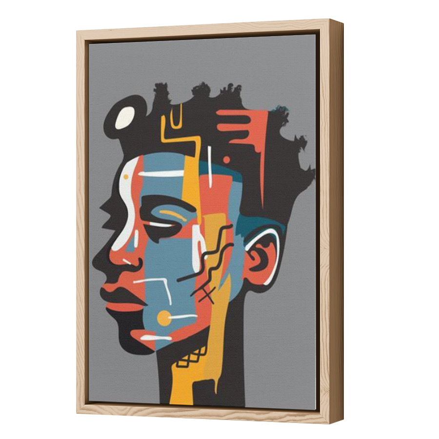 Thumbnail for Canvas - Wood Grain Floating Frame