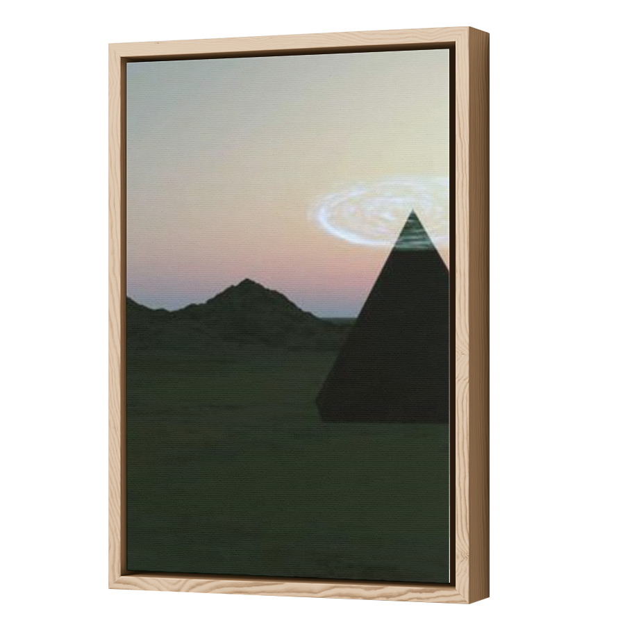 Thumbnail for Canvas - Wood Grain Floating Frame
