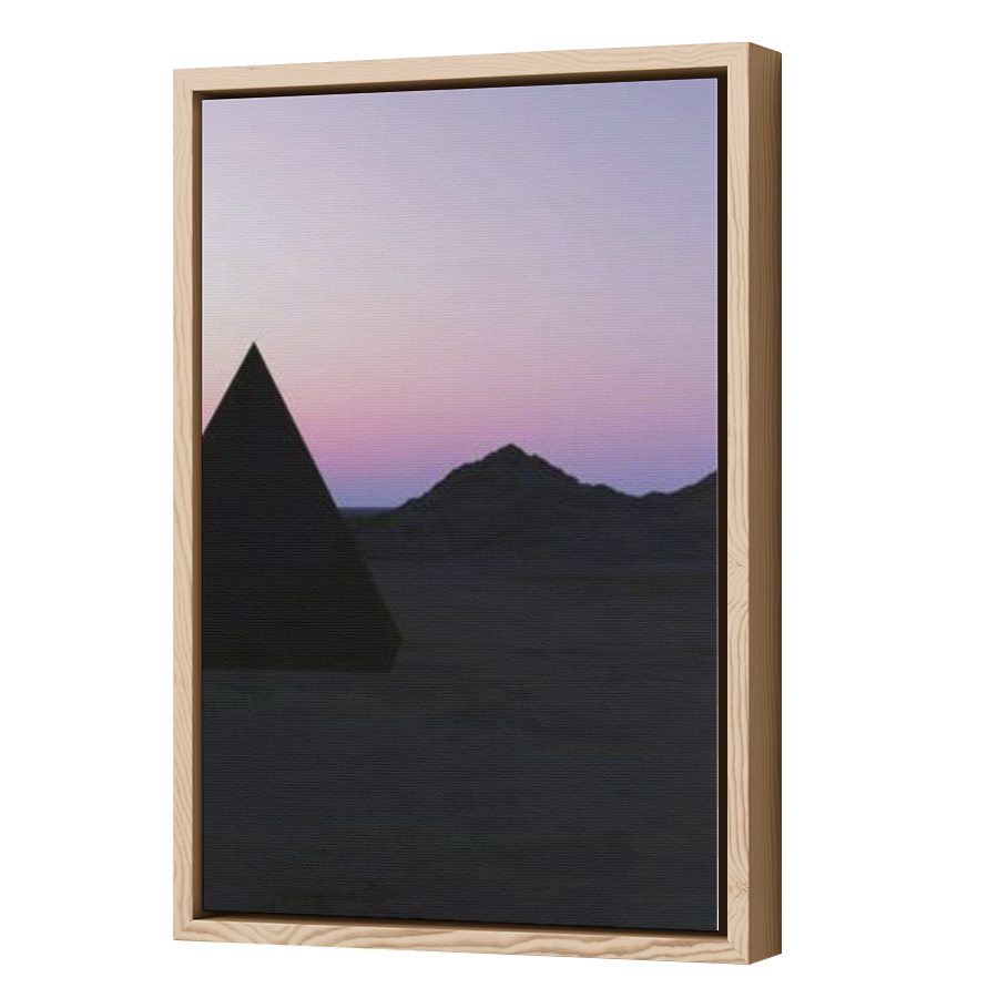 Thumbnail for Canvas - Wood Grain Floating Frame