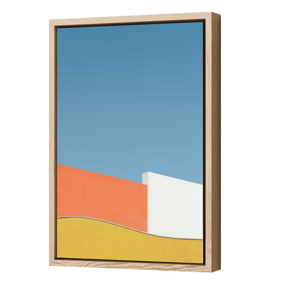 Thumbnail for Canvas - Wood Grain Floating Frame