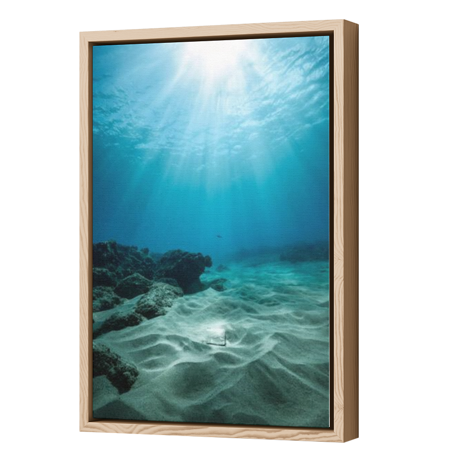 Thumbnail for Canvas - Wood Grain Floating Frame