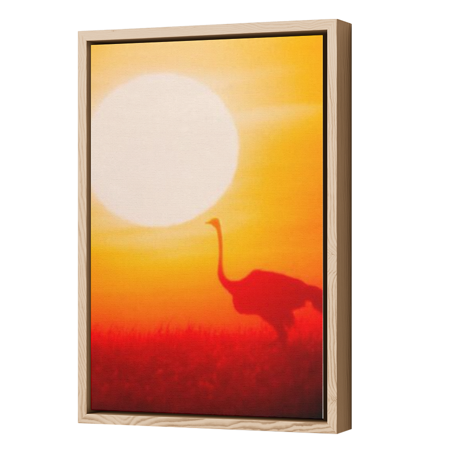 Thumbnail for Canvas - Wood Grain Floating Frame