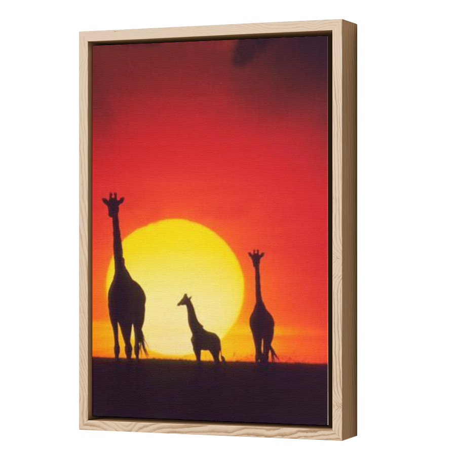 Thumbnail for Canvas - Wood Grain Floating Frame