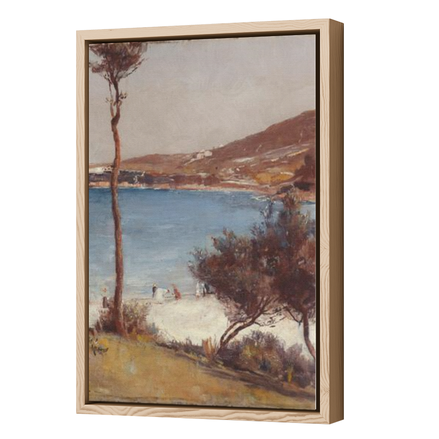 Thumbnail for Canvas - Wood Grain Floating Frame