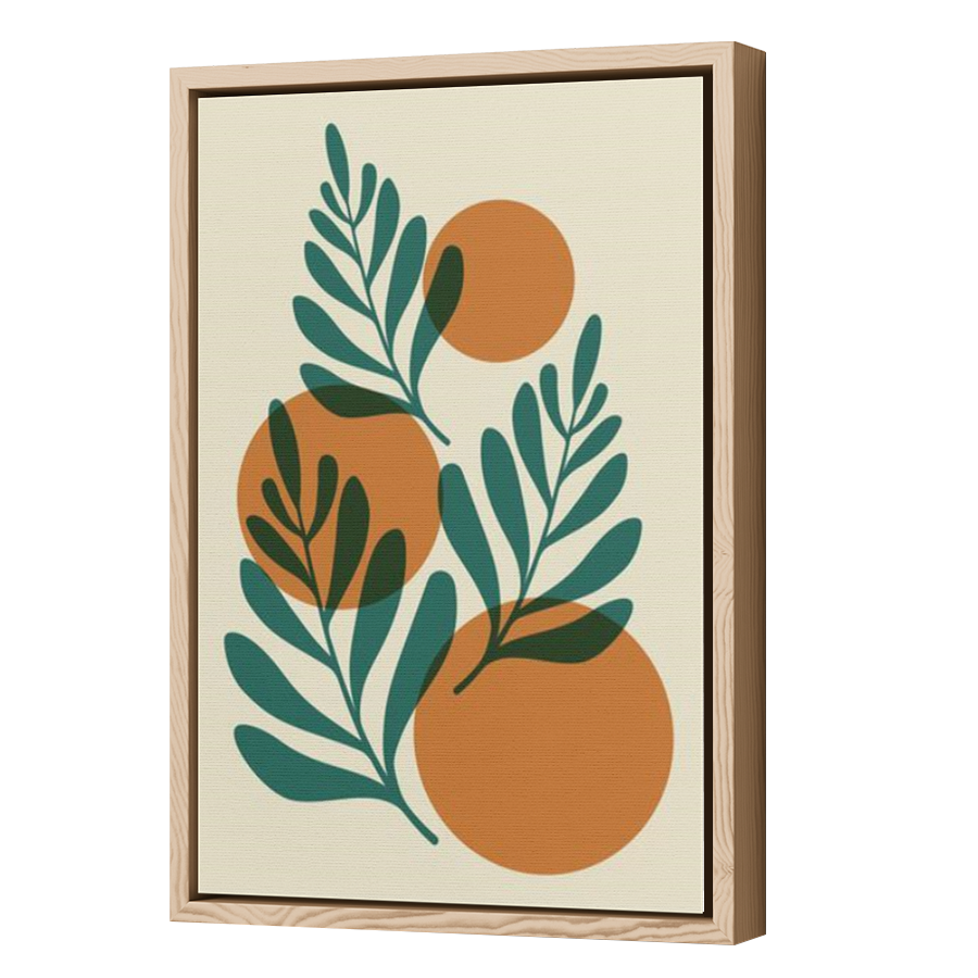 Thumbnail for Canvas - Wood Grain Floating Frame