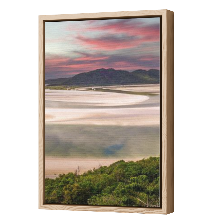 Thumbnail for Canvas - Wood Grain Floating Frame