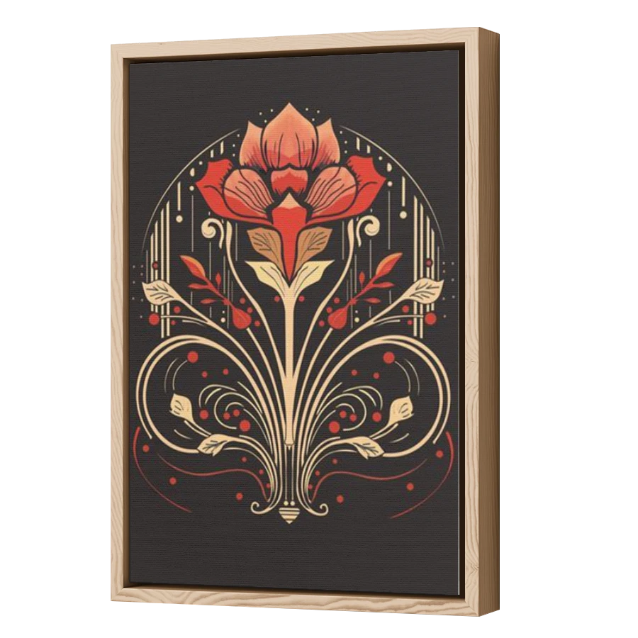 Thumbnail for Canvas - Wood Grain Floating Frame