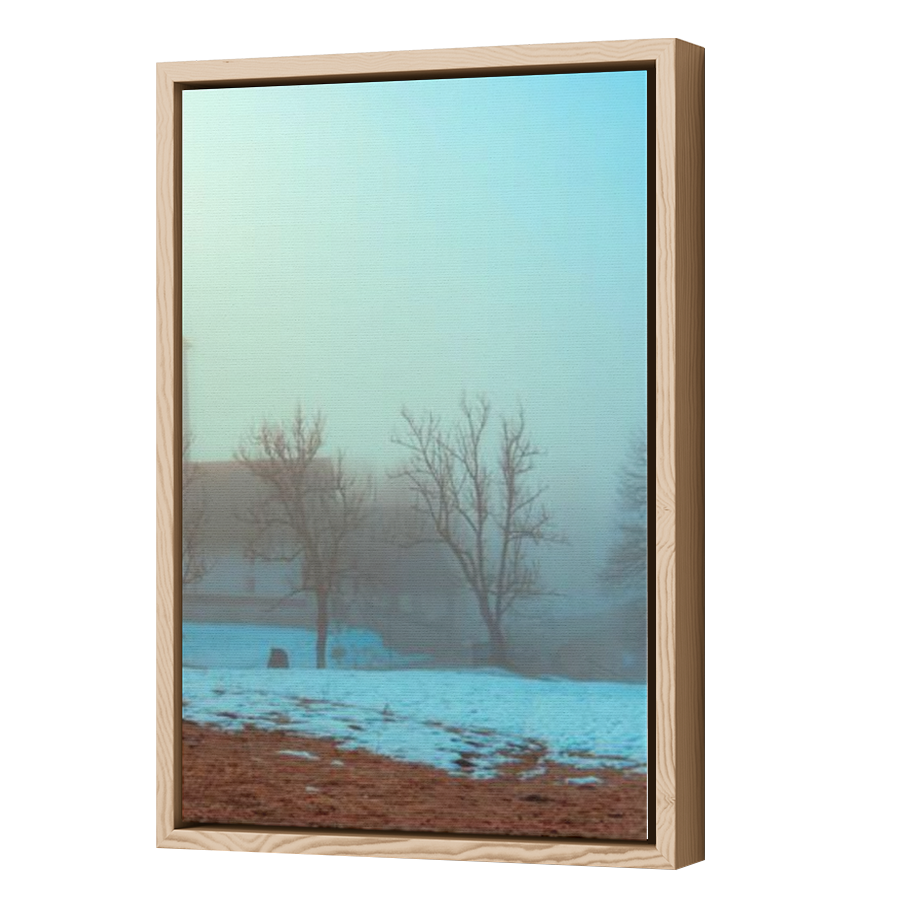 Thumbnail for Canvas - Wood Grain Floating Frame