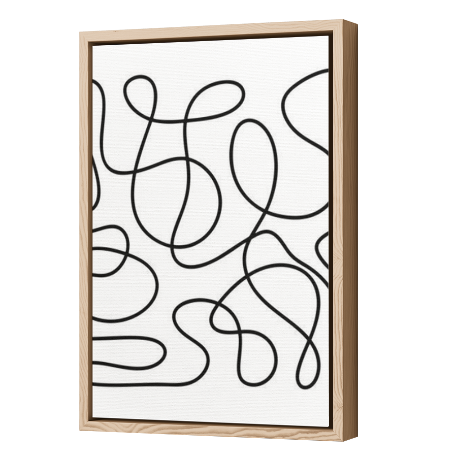 Thumbnail for Canvas - Wood Grain Floating Frame