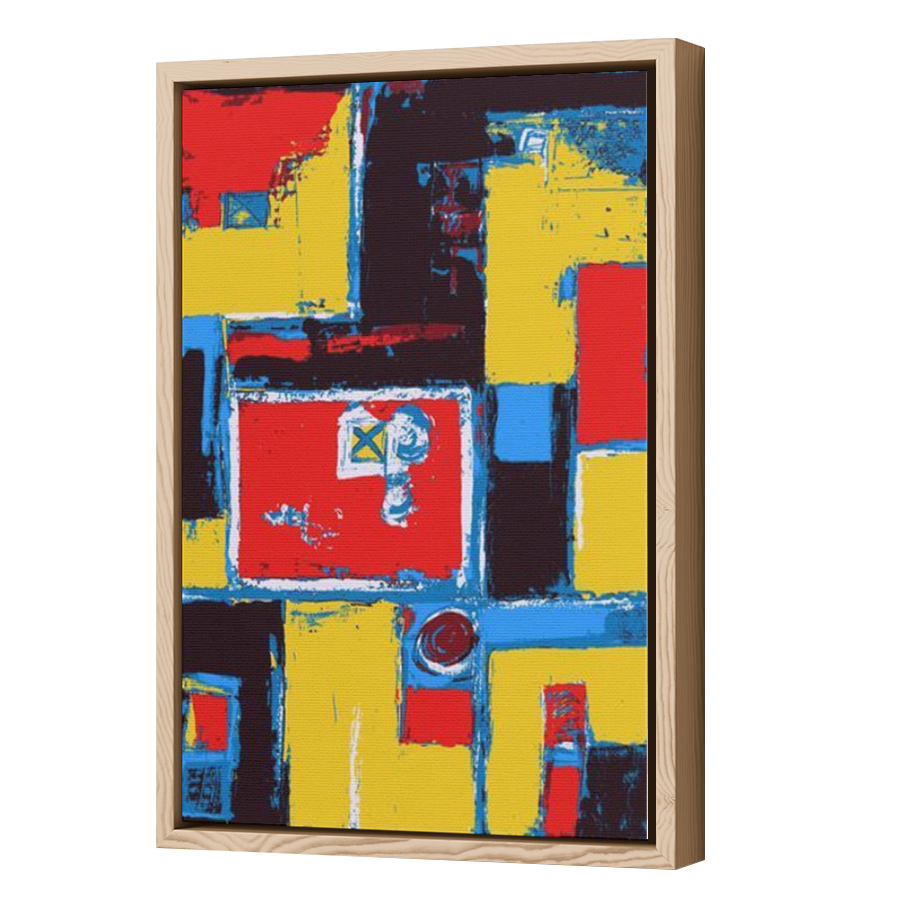 Thumbnail for Canvas - Wood Grain Floating Frame