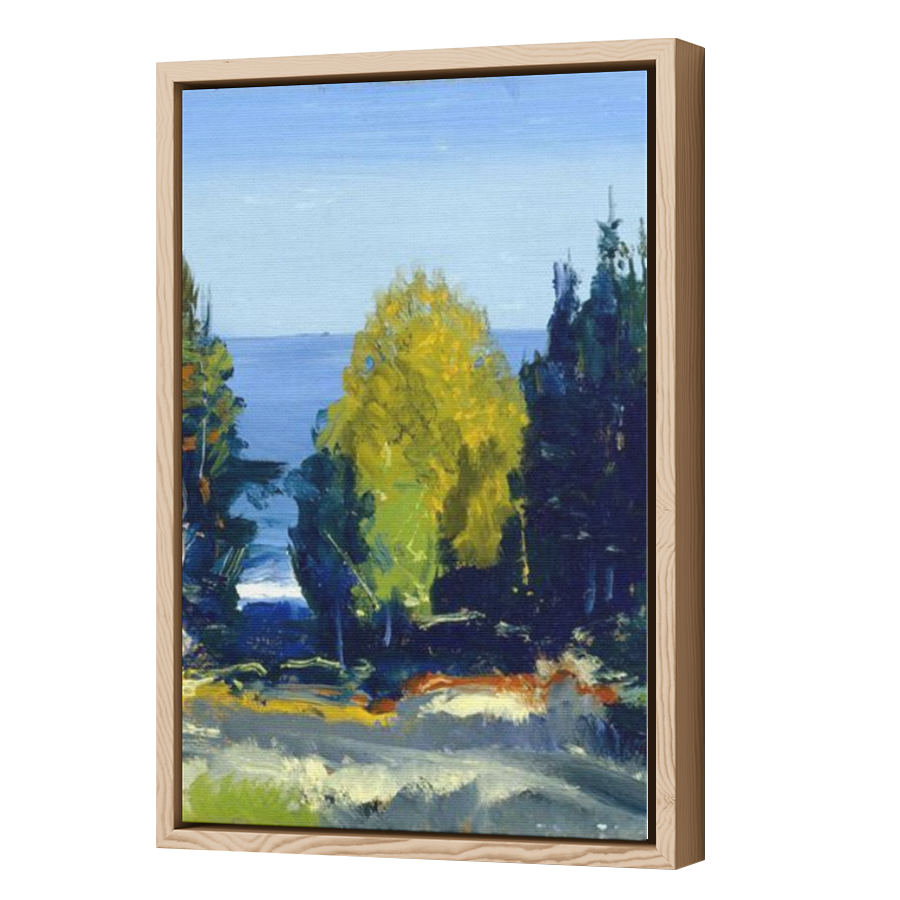 Thumbnail for Canvas - Wood Grain Floating Frame