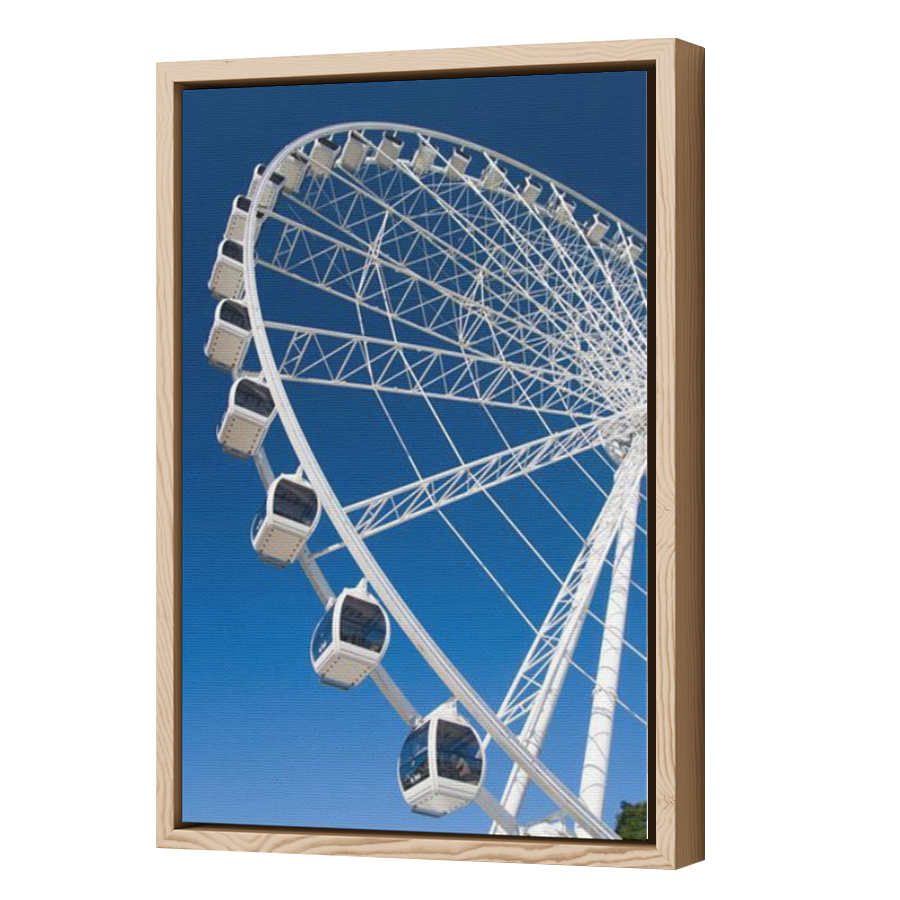 Thumbnail for Canvas - Wood Grain Floating Frame