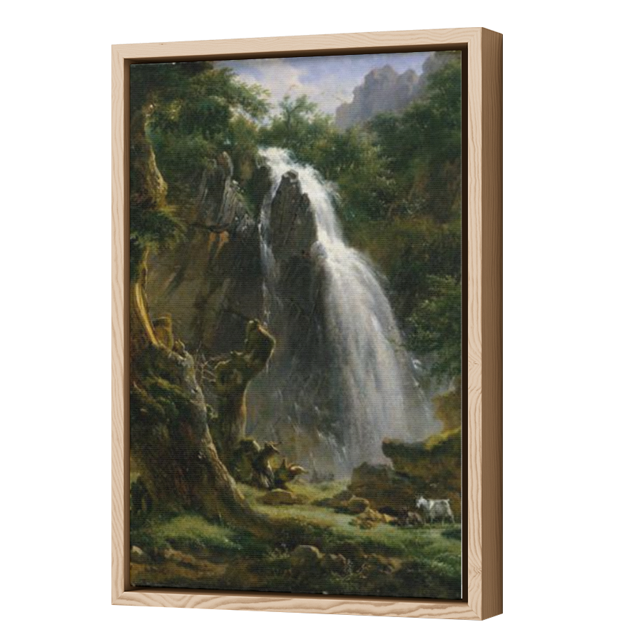 Thumbnail for Canvas - Wood Grain Floating Frame
