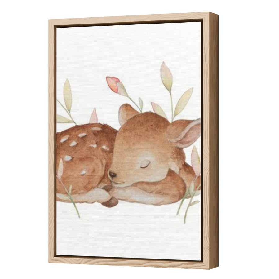 Thumbnail for Canvas - Wood Grain Floating Frame