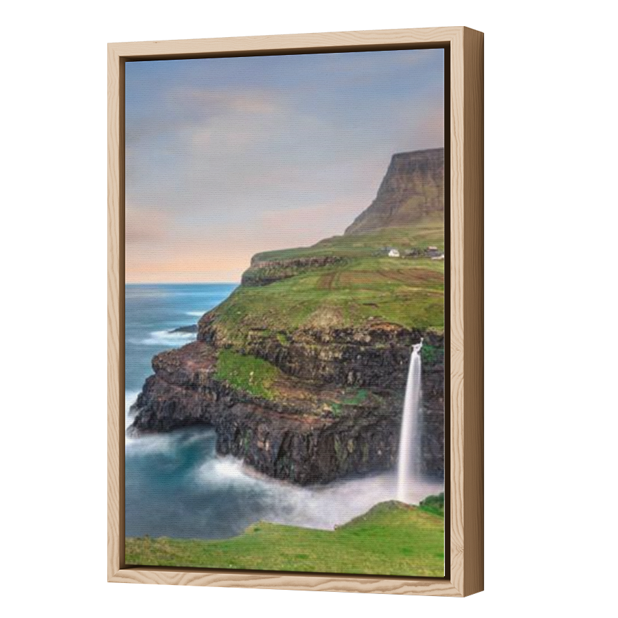 Thumbnail for Canvas - Wood Grain Floating Frame