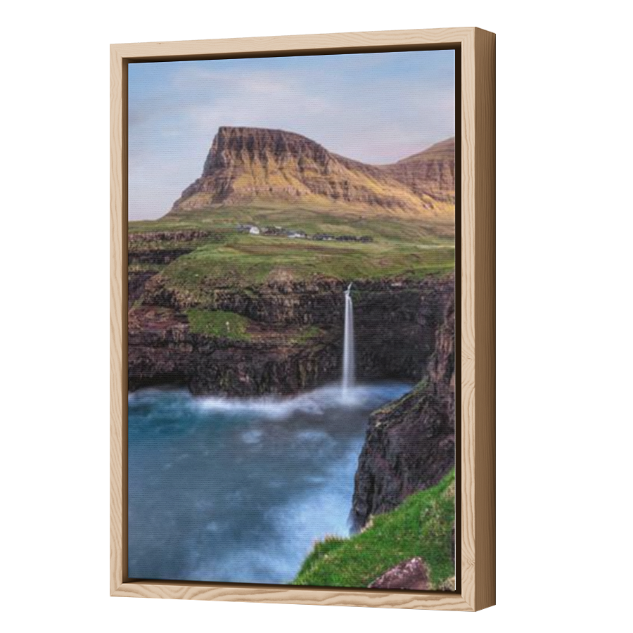 Thumbnail for Canvas - Wood Grain Floating Frame