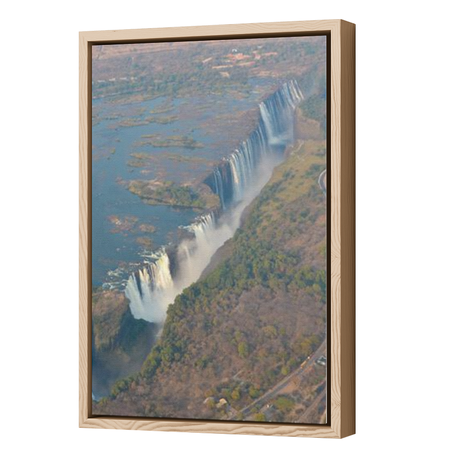 Thumbnail for Canvas - Wood Grain Floating Frame