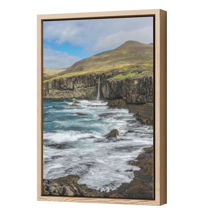 Thumbnail for Canvas - Wood Grain Floating Frame