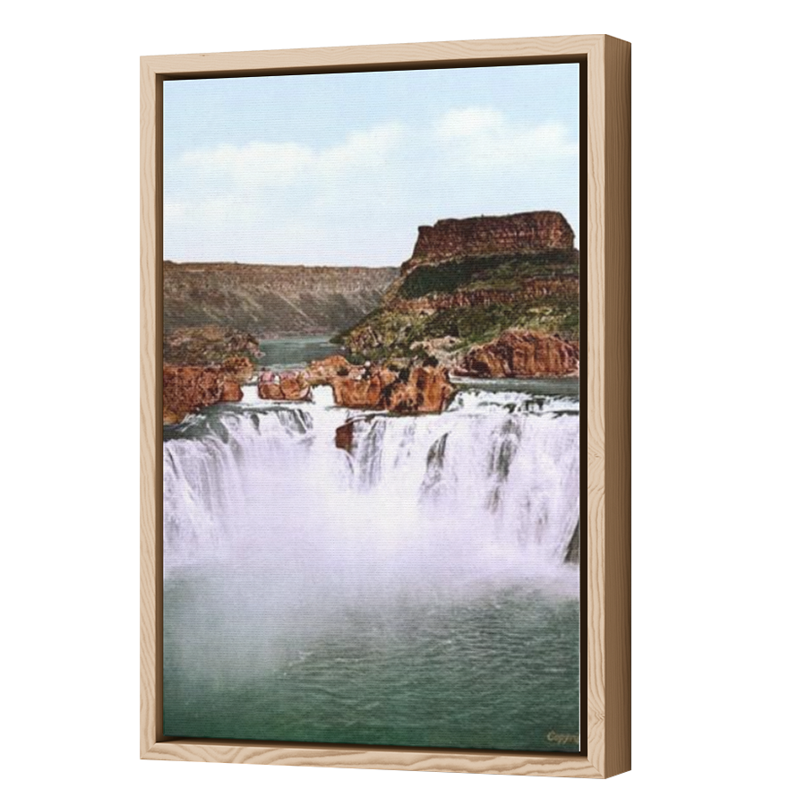 Thumbnail for Canvas - Wood Grain Floating Frame