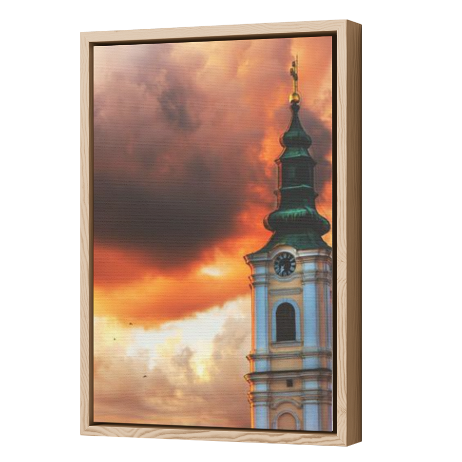 Thumbnail for Canvas - Wood Grain Floating Frame