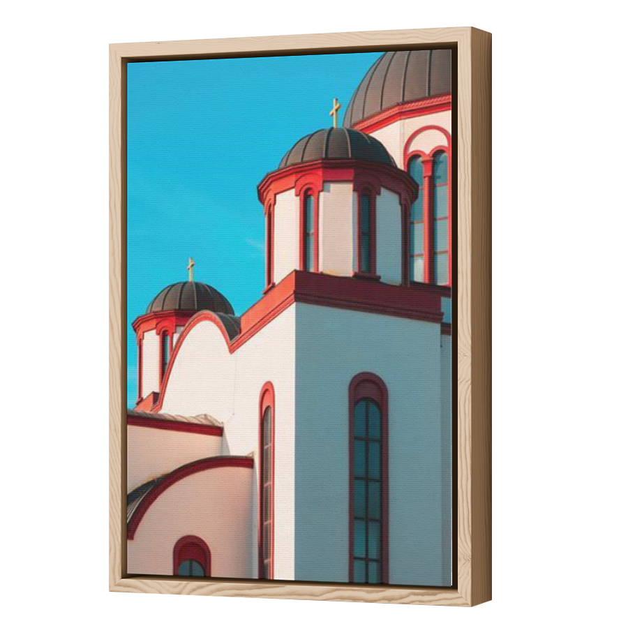 Thumbnail for Canvas - Wood Grain Floating Frame