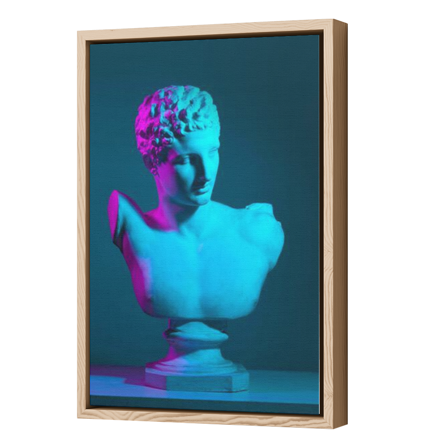 Thumbnail for Canvas - Wood Grain Floating Frame