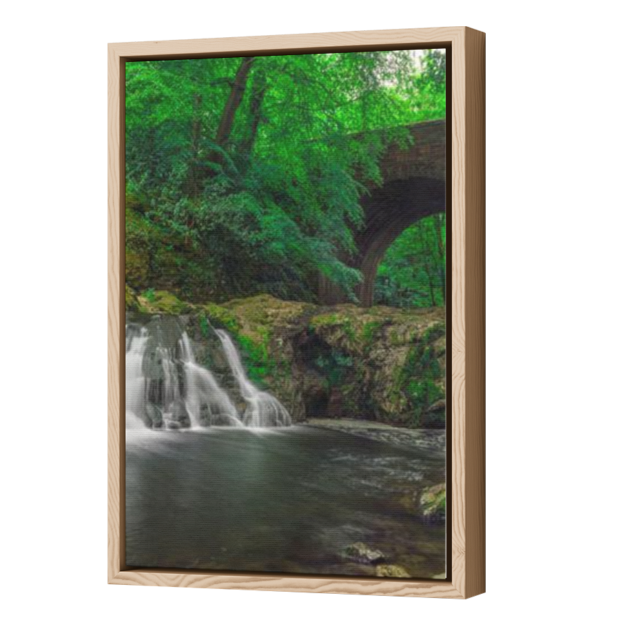 Thumbnail for Canvas - Wood Grain Floating Frame