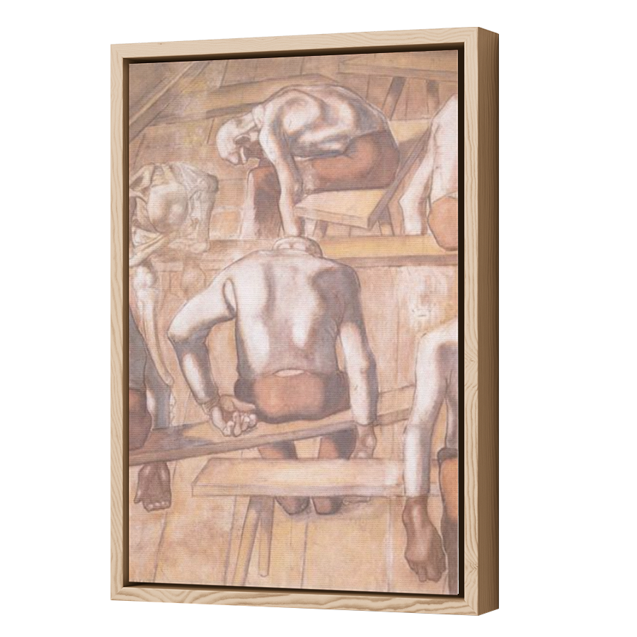 Thumbnail for Canvas - Wood Grain Floating Frame